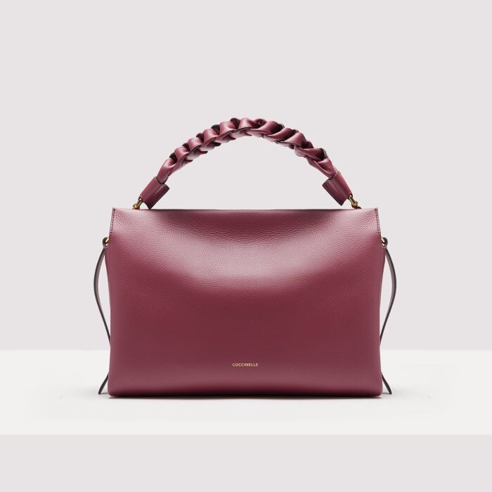 

Двусторонняя кожаная сумка через плечо Coccinelle BOHEME MEDIUM, красный