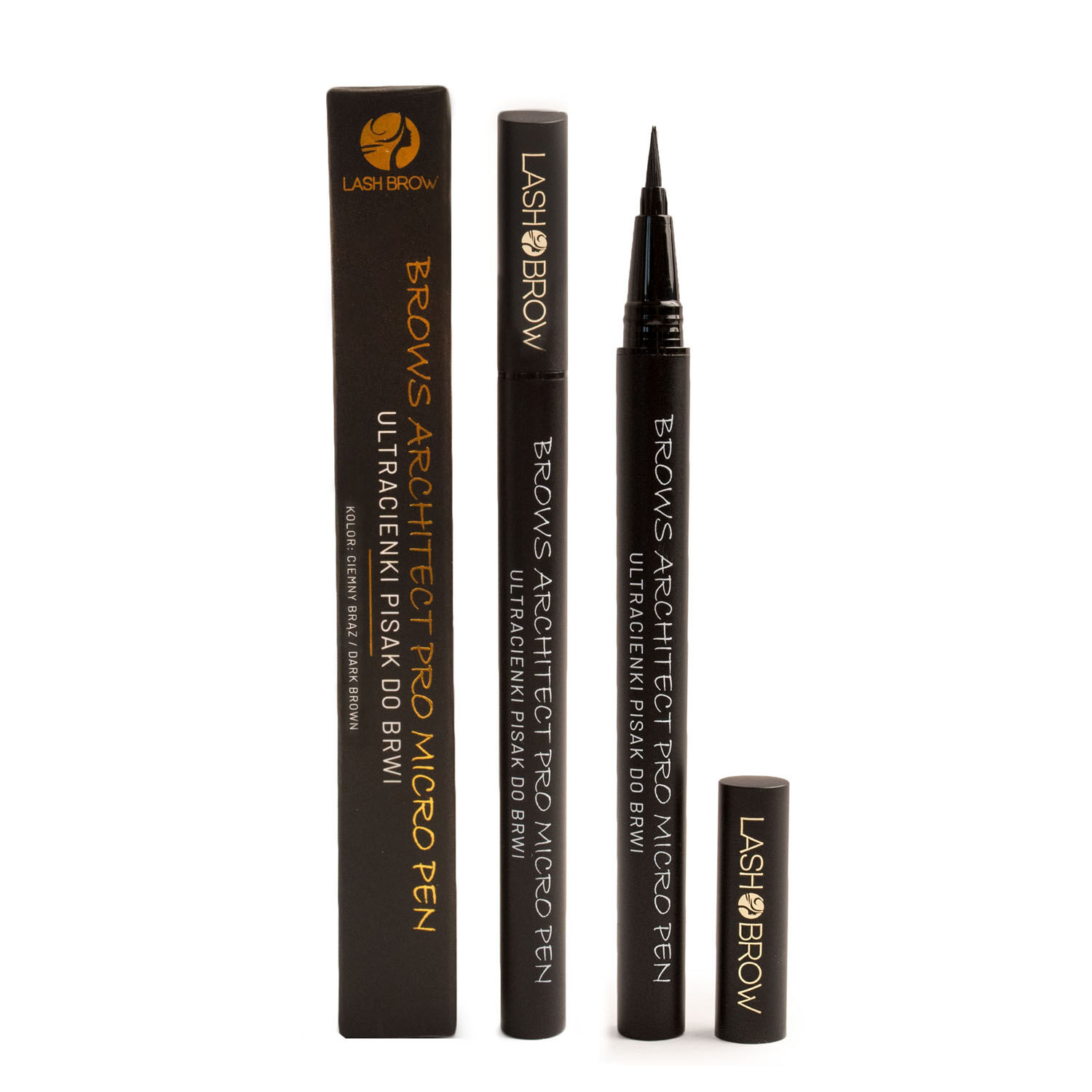Карандаш для бровей темно-коричневый Lash Brow, 0,9 мл ручка для перманентного макияжа портативная профессиональная полуперманентная ручка для бровей губ инструменты для микроблейдинга руч
