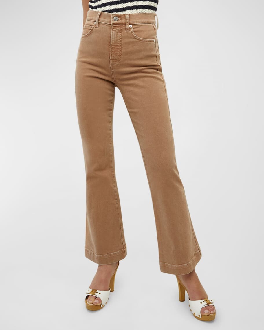 

Расклешенные джинсы до щиколотки Carson с высокой посадкой Veronica Beard Jeans