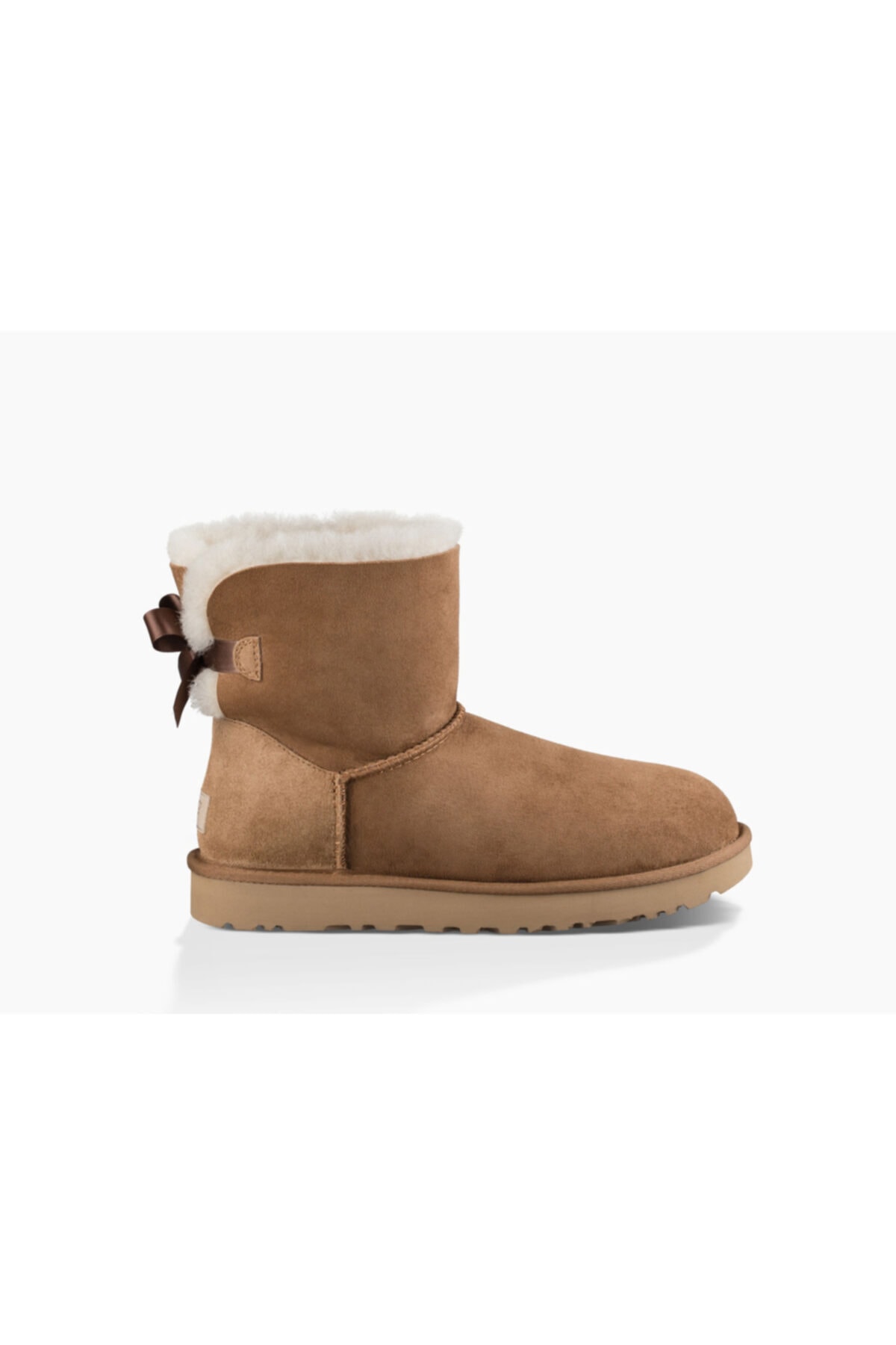 

Ботильоны - Коричневые - На плоской подошве UGG, коричневый