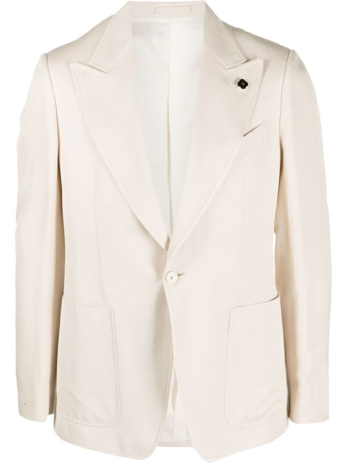 

Lardini single-breasted button blazer, нейтральный цвет