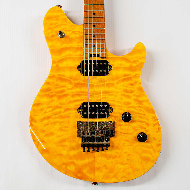 цена Электрогитара EVH Wolfgang Standard QM Electric Guitar - Trans Amber