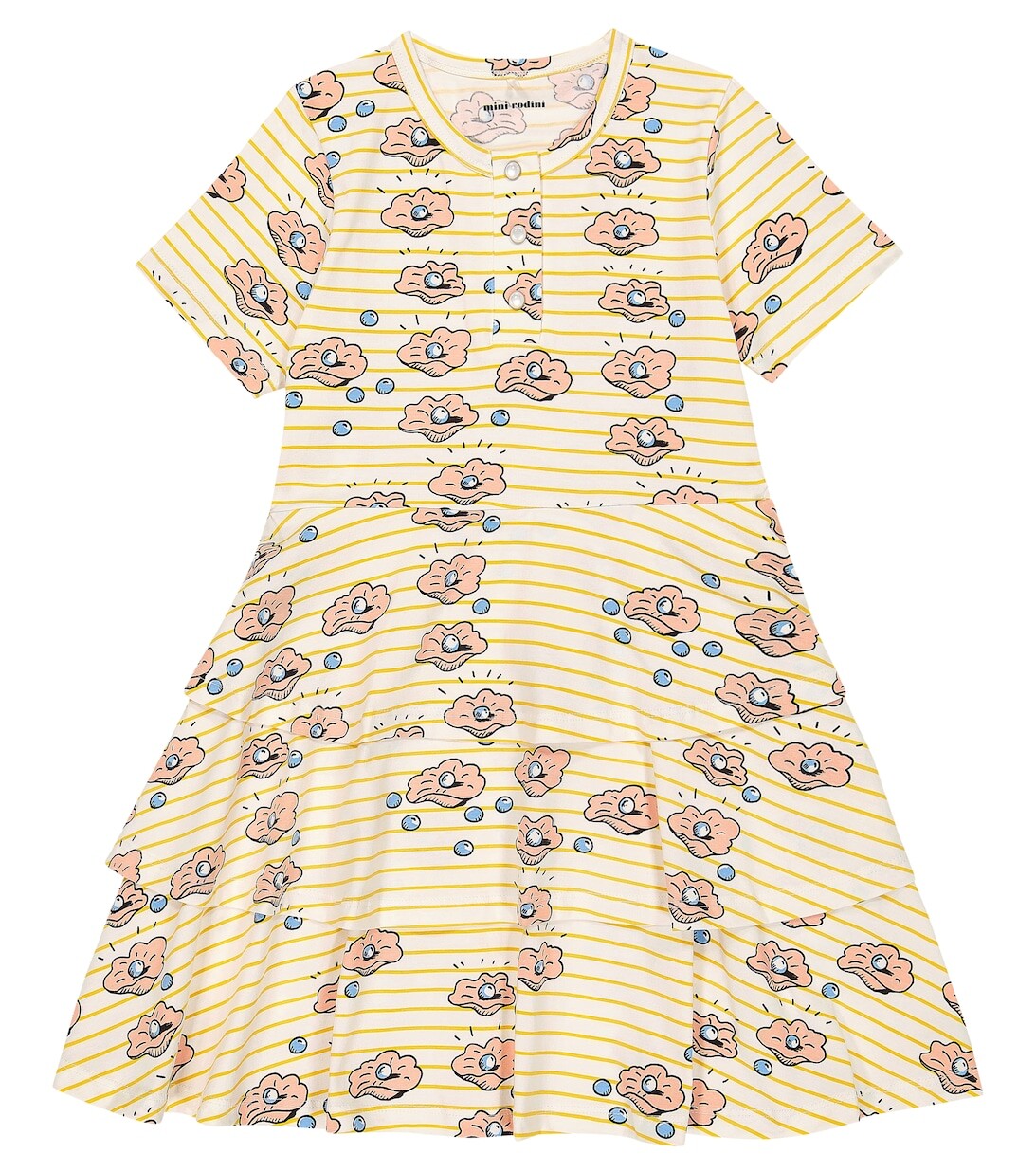 

Хлопковое платье из ракушек Mini Rodini, разноцветный