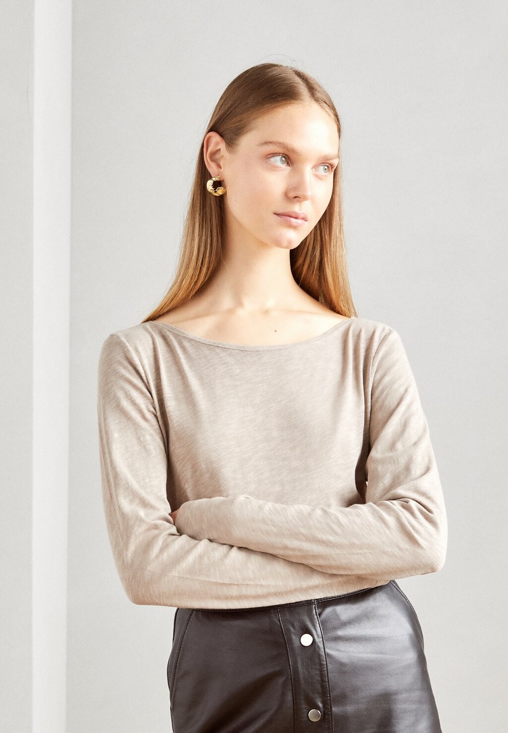 Топ с длинными рукавами LONG SLEEVE BOAT NECK Marc O'Polo, цвет chalky mauve