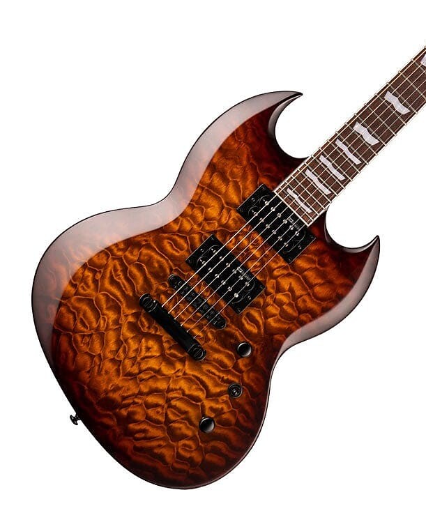 

Электрогитара ESP LTD Viper 256 Quilt Maple Desert Brown Sunburst