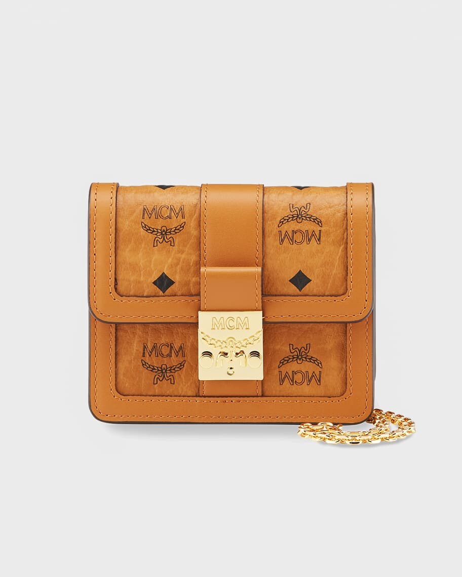

Сумка через плечо с цепочкой Tracy Visetos, цвет коньяк MCM