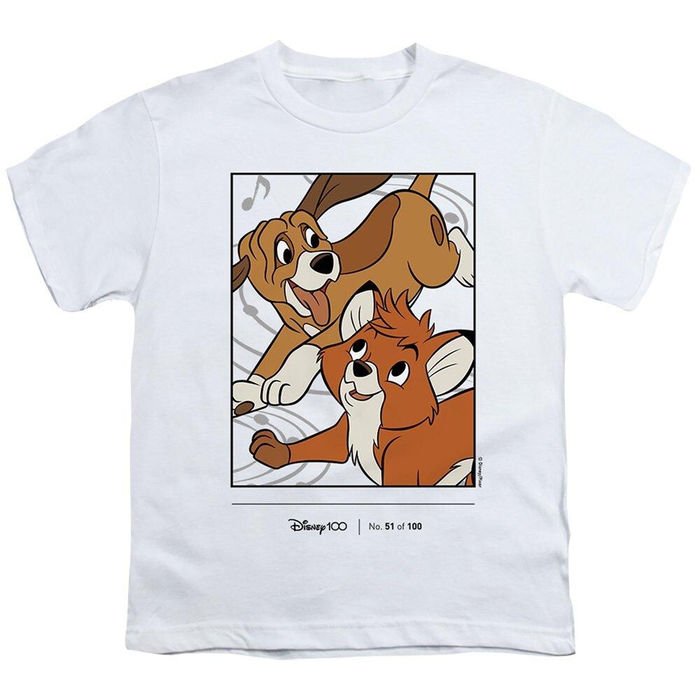 

Футболка Disney 100 Limited Edition в честь 100-летия Fox & The Hound, белый