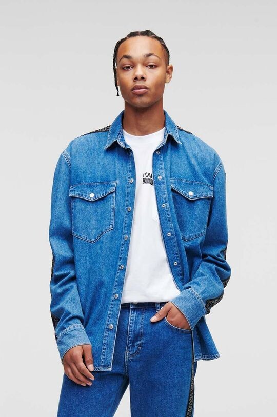 

Джинсовая рубашка Karl Lagerfeld Jeans, синий