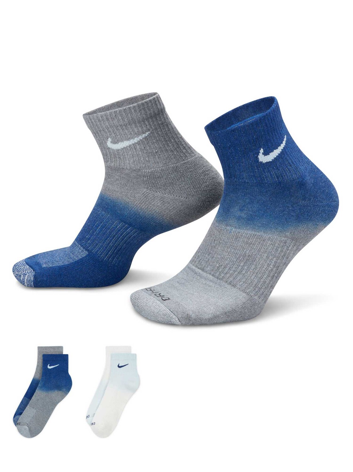 

Носки Nike U NK EVERYDAY PLS CSH ANK 2PR, разноцветный