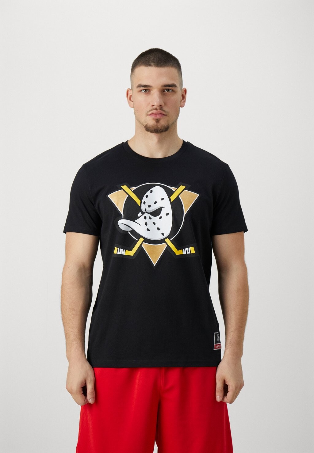 

Team Nhl Anaheim Ducks Team Logo Tee Mitchell & Ness, черный