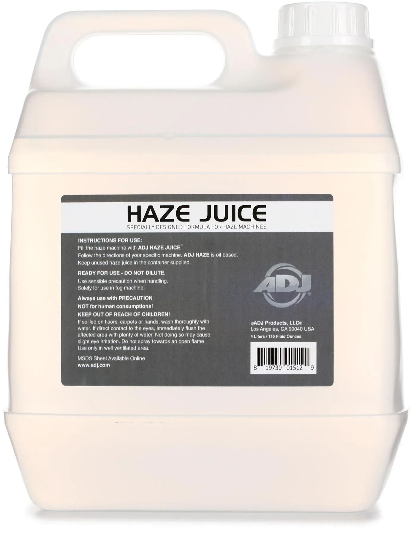 

ADJ Haze/G Жидкость для дымки на масляной основе — 1 галлон