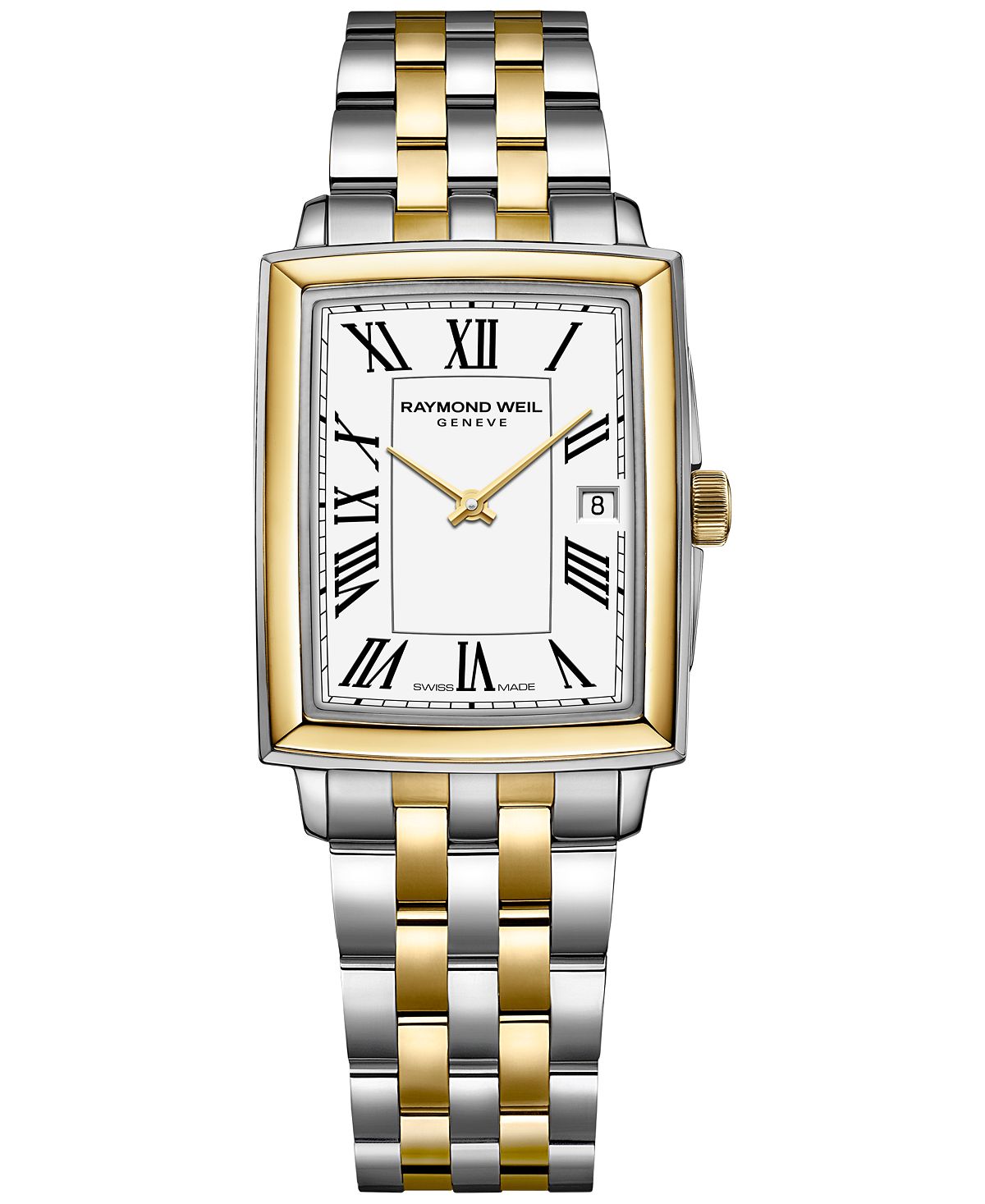 Женские швейцарские часы Toccata с браслетом из золота и нержавеющей стали, 25x35 мм Raymond Weil, белый queneau raymond connaissez vous paris