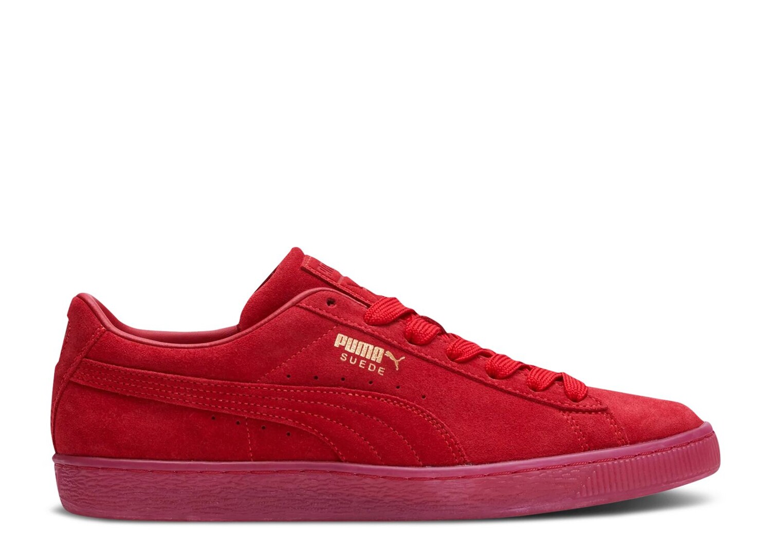 

Кроссовки Puma Suede Classic 'Mono Gold - Red', красный