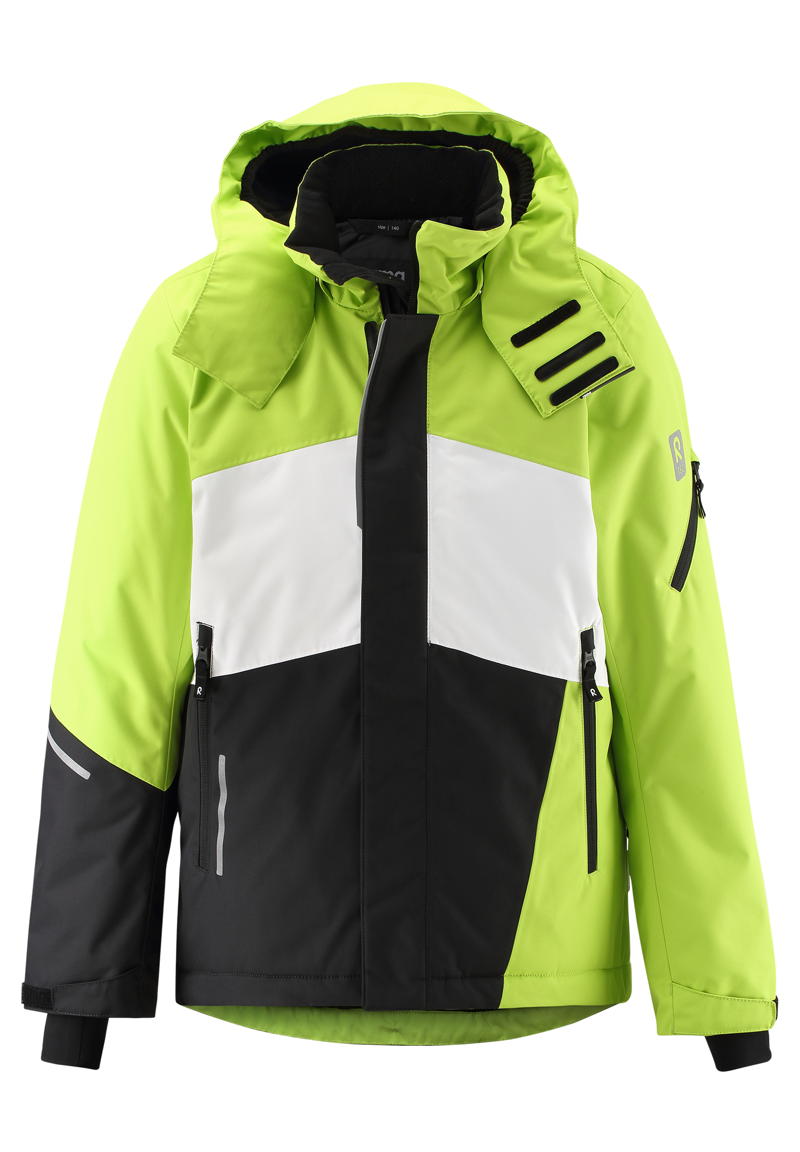 Куртка детская Reima Reimatec Laks зимняя, зеленый / белый / черный