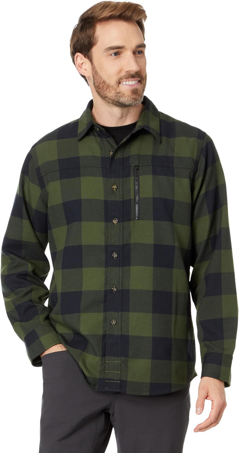 

Рубашка Flylow Angus Flannel, цвет Pine/Black