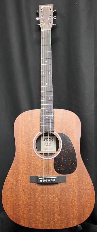 Акустическая гитара Martin D-X1E HPL Mahogany Dreadnought Acoustic-Electric Guitar w/Gigbag mz chg 12 3skull2 grey чехол для гитары дредноут mezzo
