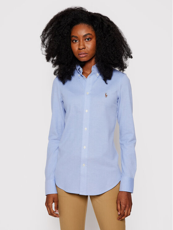 

Рубашка узкого кроя Polo Ralph Lauren, синий