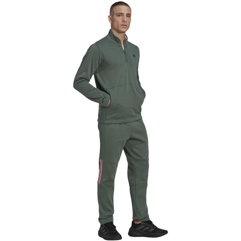 

Спортивный костюм adidas 14 Zip Fleece, зеленый, мужской
