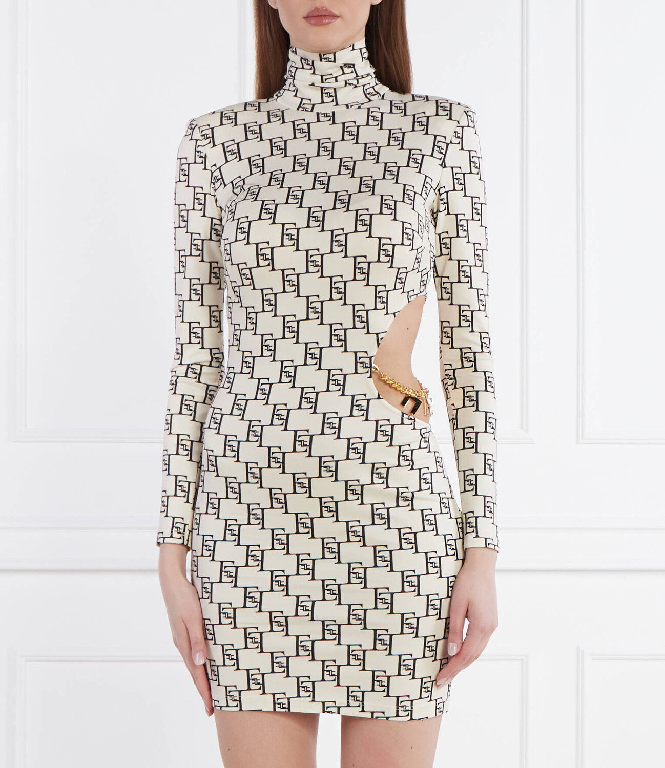 

Платье Elisabetta Franchi, бежевый
