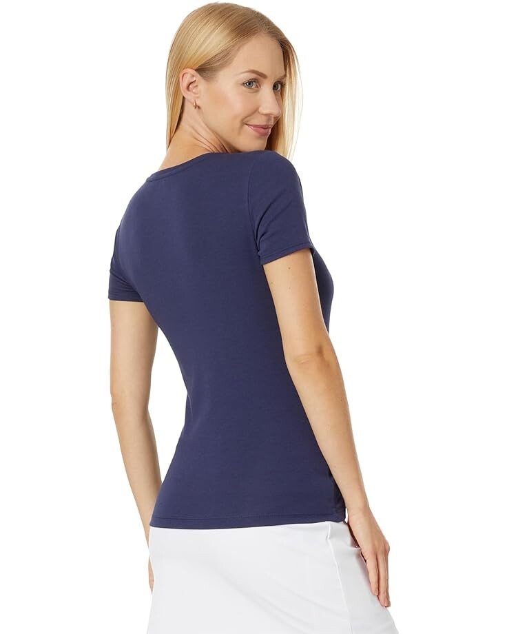 

Топ Lilly Pulitzer Halee V-Neck Top, цвет True Navy