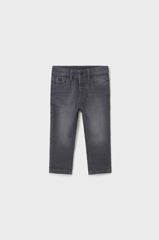 Мягкие детские джинсы из денима Mayoral, серый