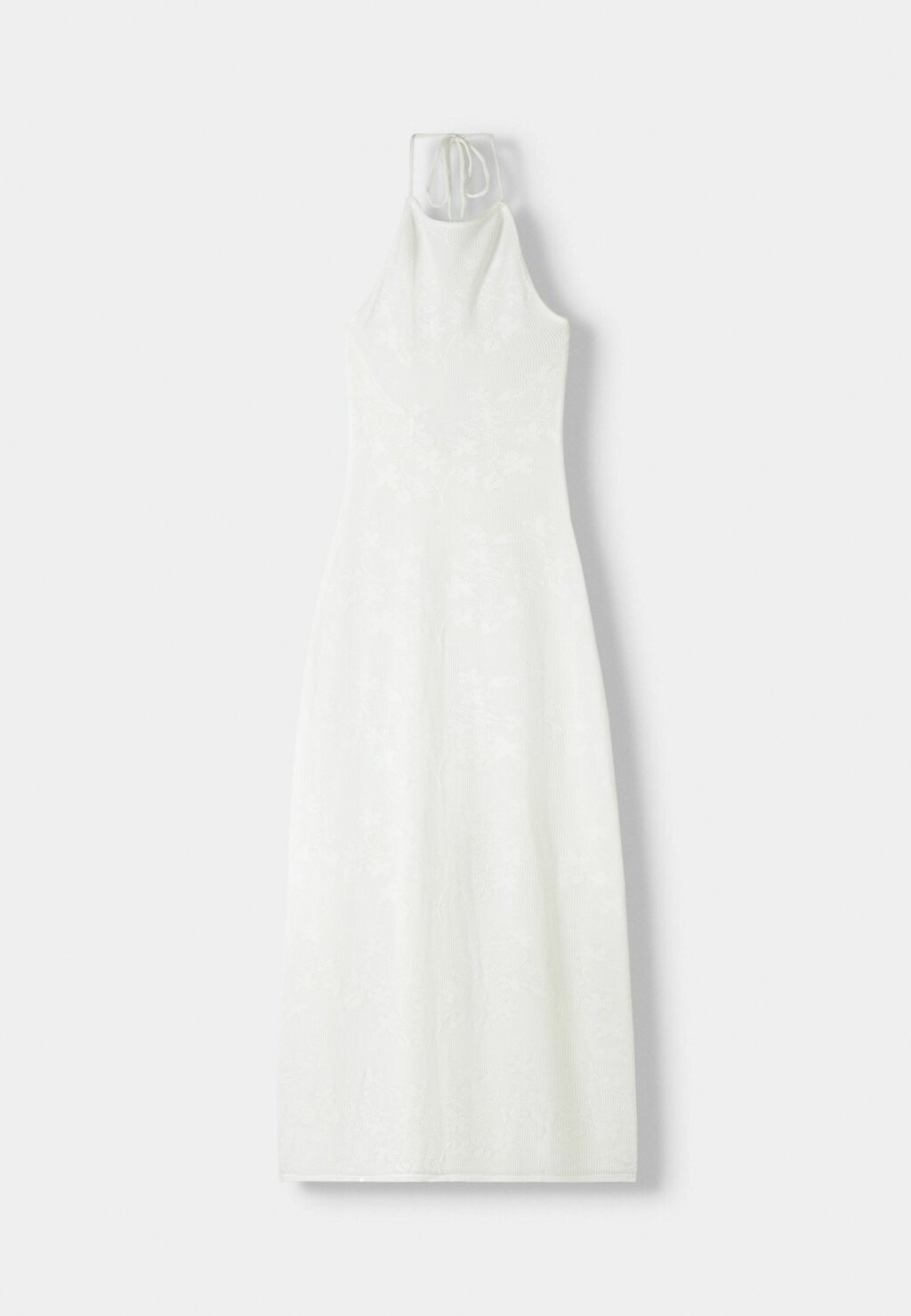 

Платье макси Bershka, бежевый