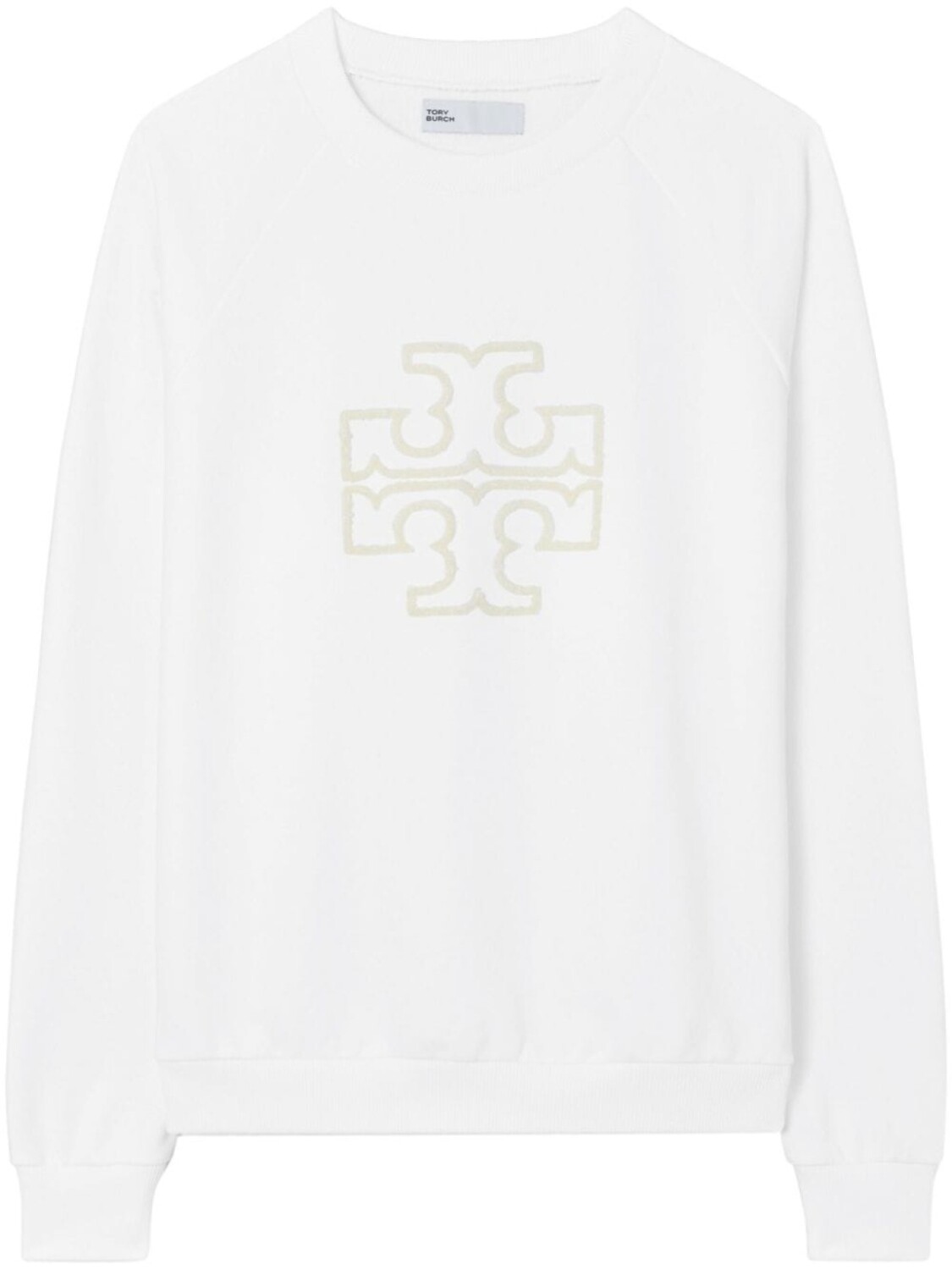 

Tory Burch толстовка с аппликацией Double T, белый