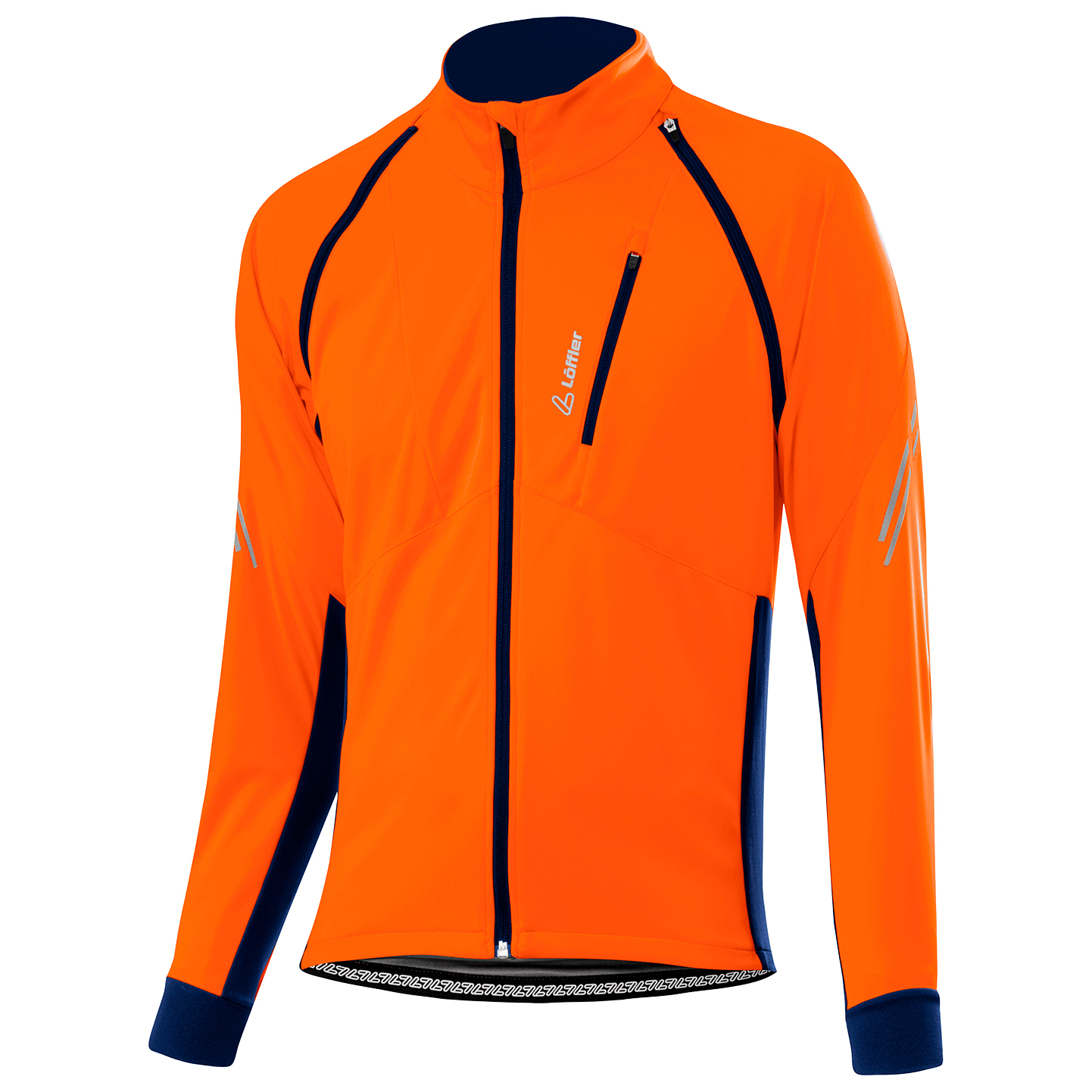 Велосипедная куртка Löffler Bike Zip Off San Remo 2 Windstopper Light, оранжевый