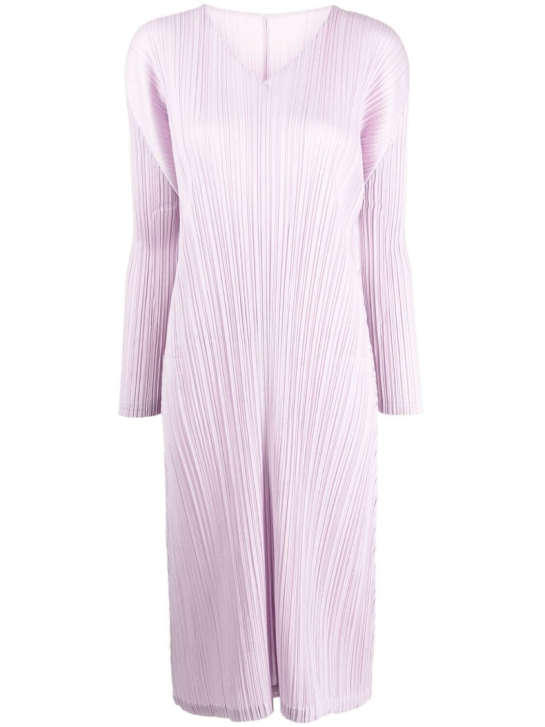 

Pleats Please Issey Miyake платье миди December со складками, фиолетовый