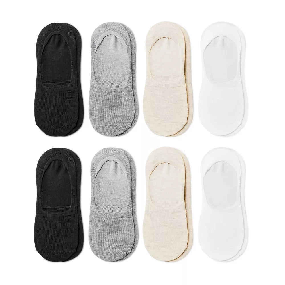 

Женские носки 8 пар - Dealworthy, цвет White/Heather Gray/Oatmeal Heather/Black