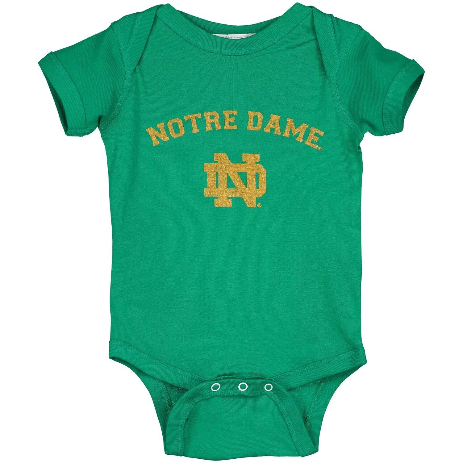 

Зеленое боди Notre Dame Fighting Irish Arch & Logo для младенцев Unbranded