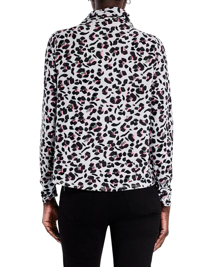 

Топ NIC+ZOE Cheetah Pop Top, цвет Grey Multi