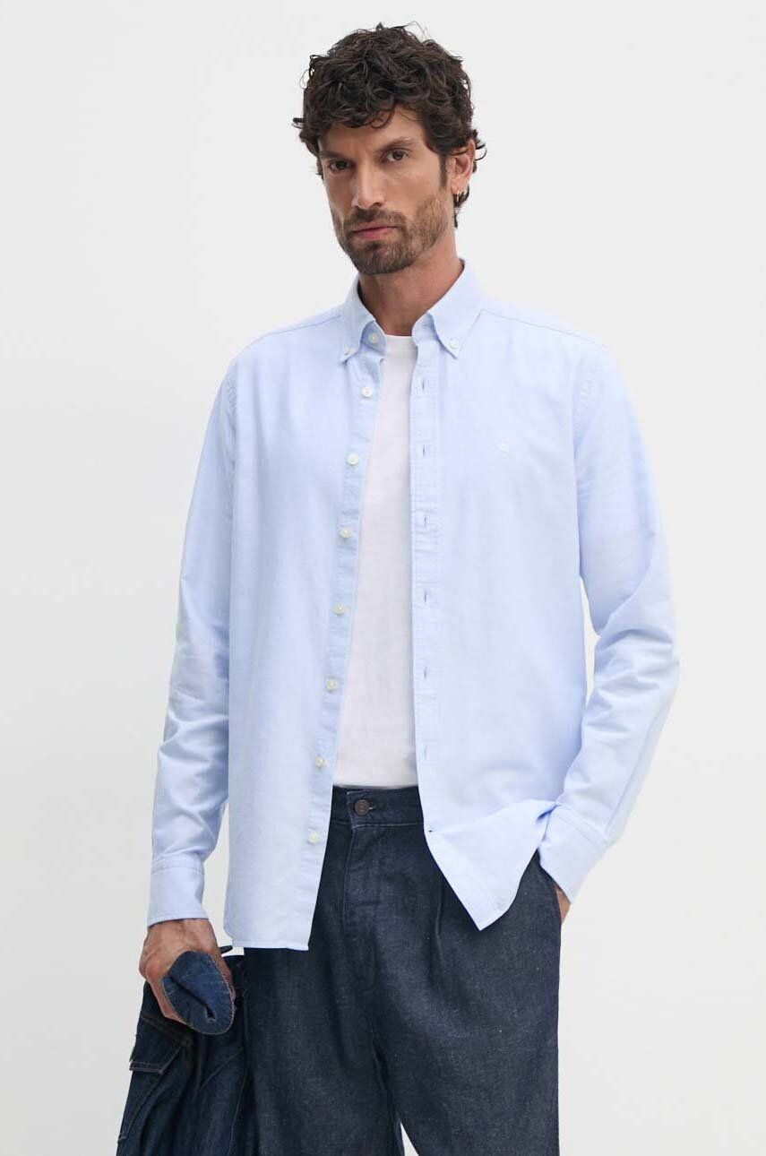 

Рубашка Hackett London из хлопка, синий