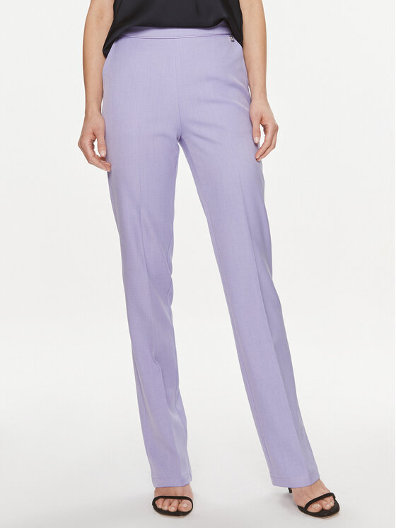 Тканевые брюки стандартного кроя Fracomina, фиолетовый тканевые шорты стандартного кроя fracomina белый