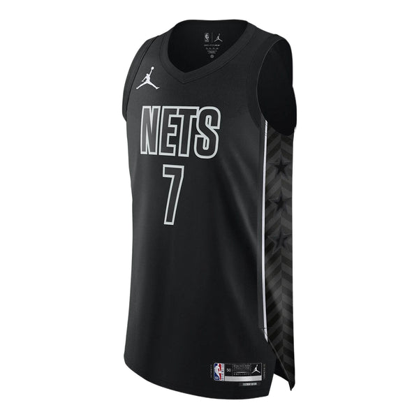 Майка Air Jordan x NBA Brooklyn Nets Jersey 'Kevin Durant 7', черный 2021 men american basketbal jersey brooklyn kevin durant james harden kyrie irving t shirt