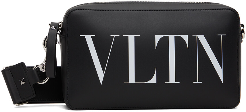 

Черная сумка через плечо VLTN Valentino Garavani, цвет Nero/Bianco
