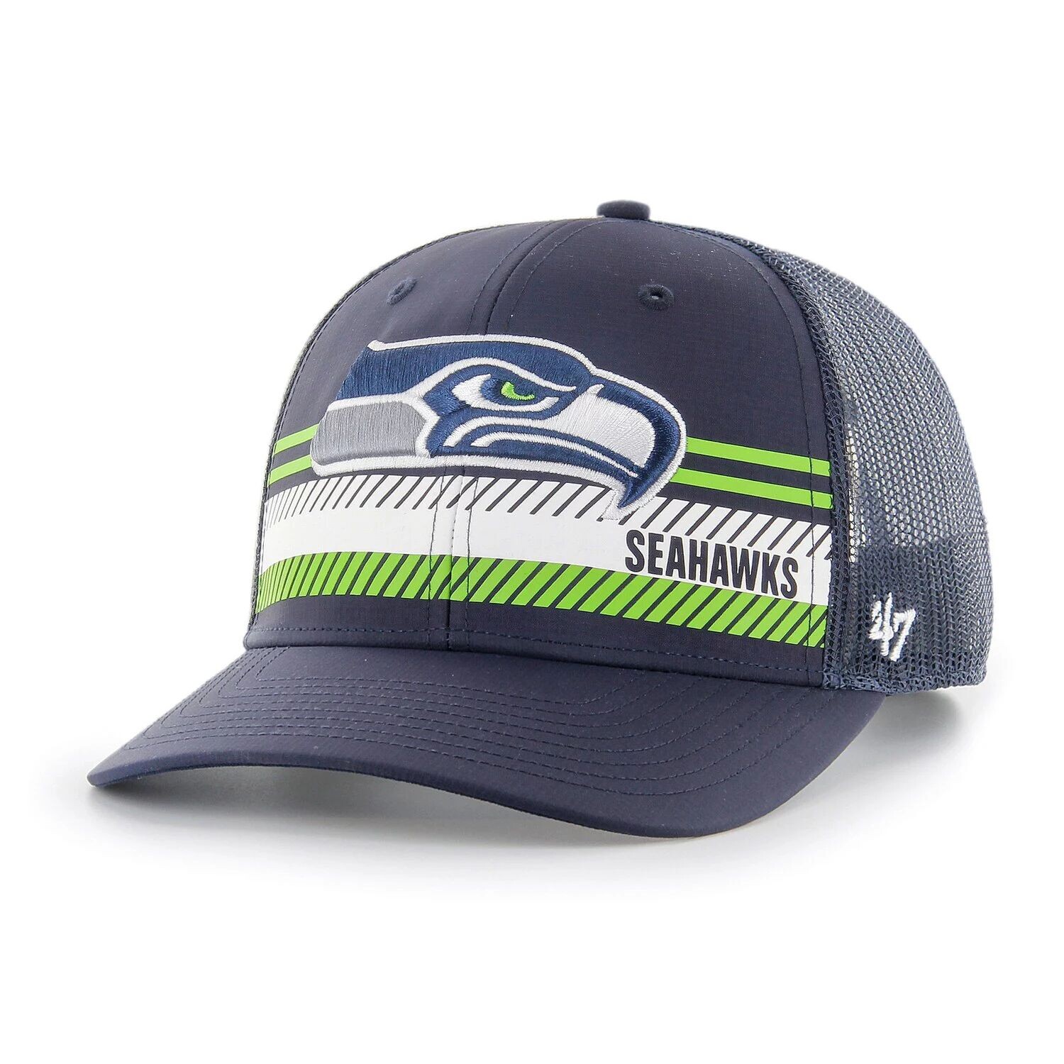 

Мужская темно-синяя кепка College Seattle Seahawks Cumberland Trucker Snapback '47