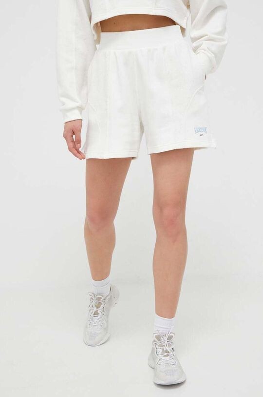 

Хлопковые шорты Varsity High-Rise Reebok, белый