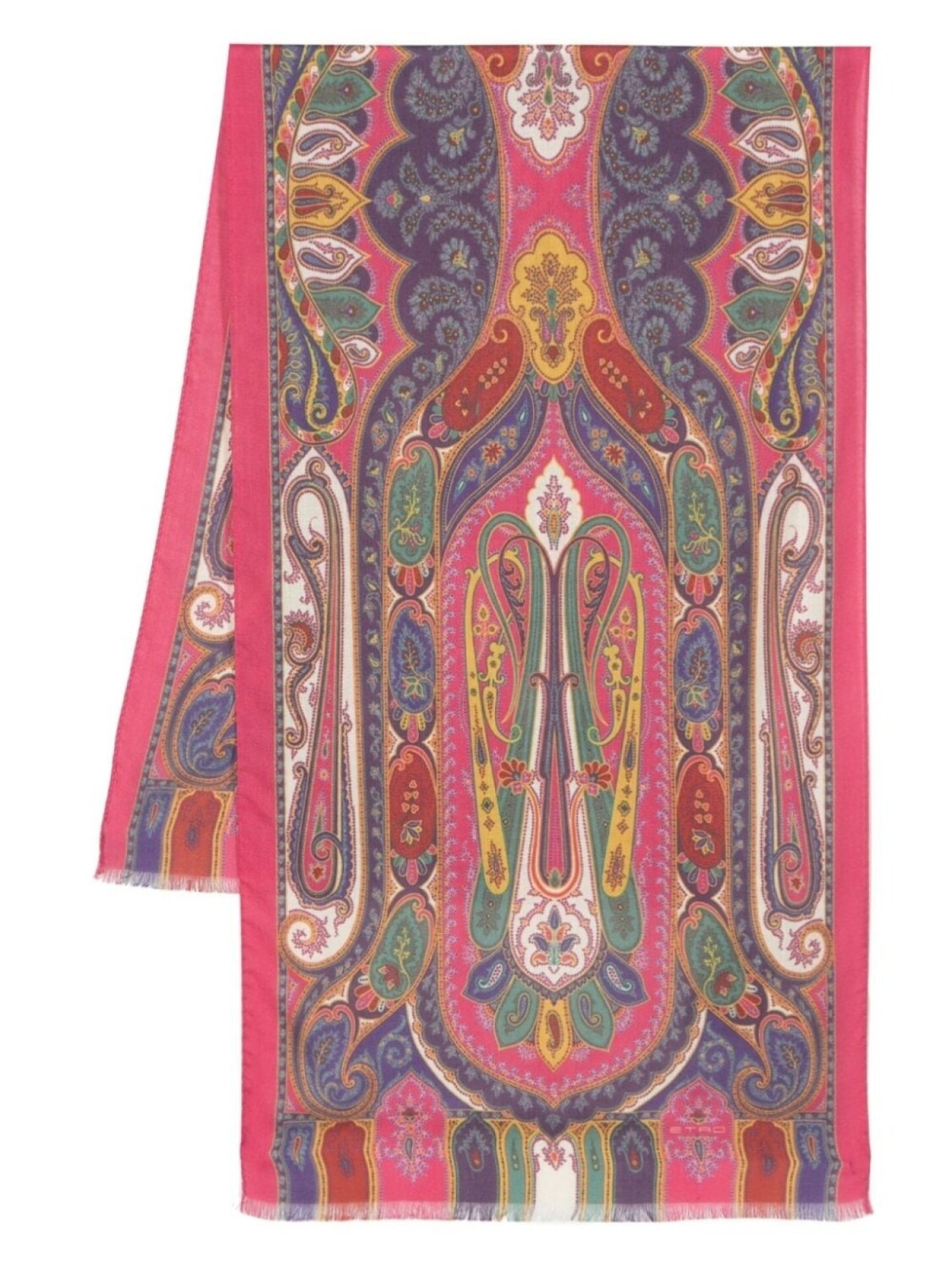 

ETRO шарф с принтом пейсли, розовый