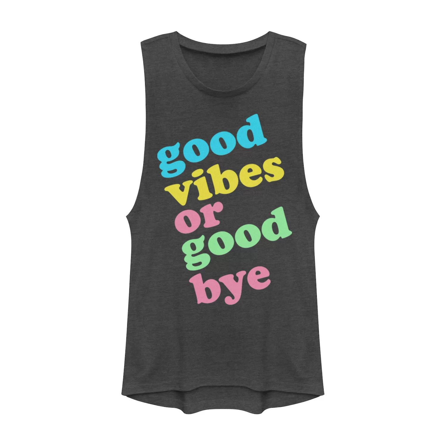 цена Мускулистая футболка для юниоров «Good Vibes or Good Bye»