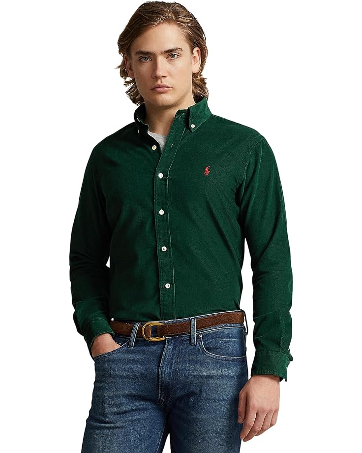 Рубашка Polo Ralph Lauren Classic Fit Corduroy Shirt, цвет Moss Agate