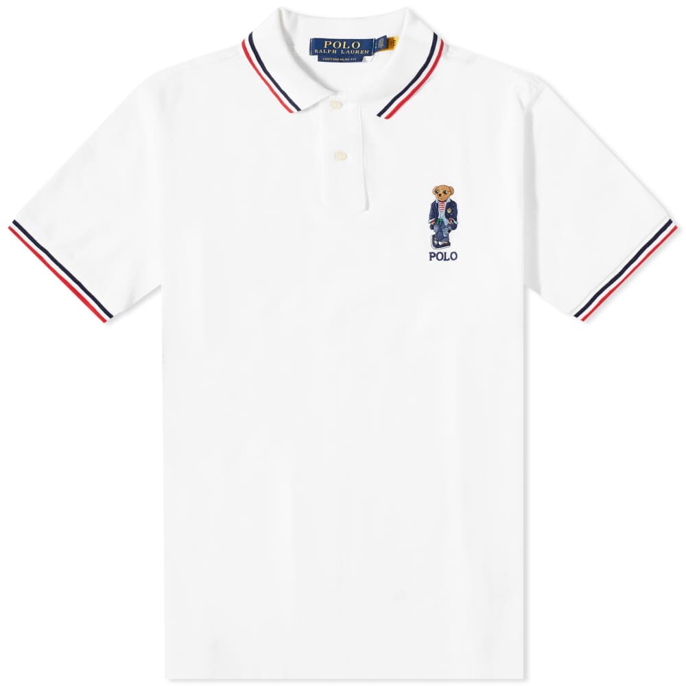 

Поло с медведем Polo Ralph Lauren Regatta, белый