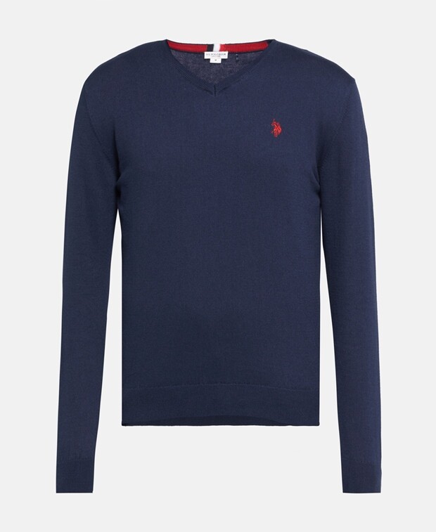 

Джемпер с длинными рукавами U.S. Polo Assn., темно-синий