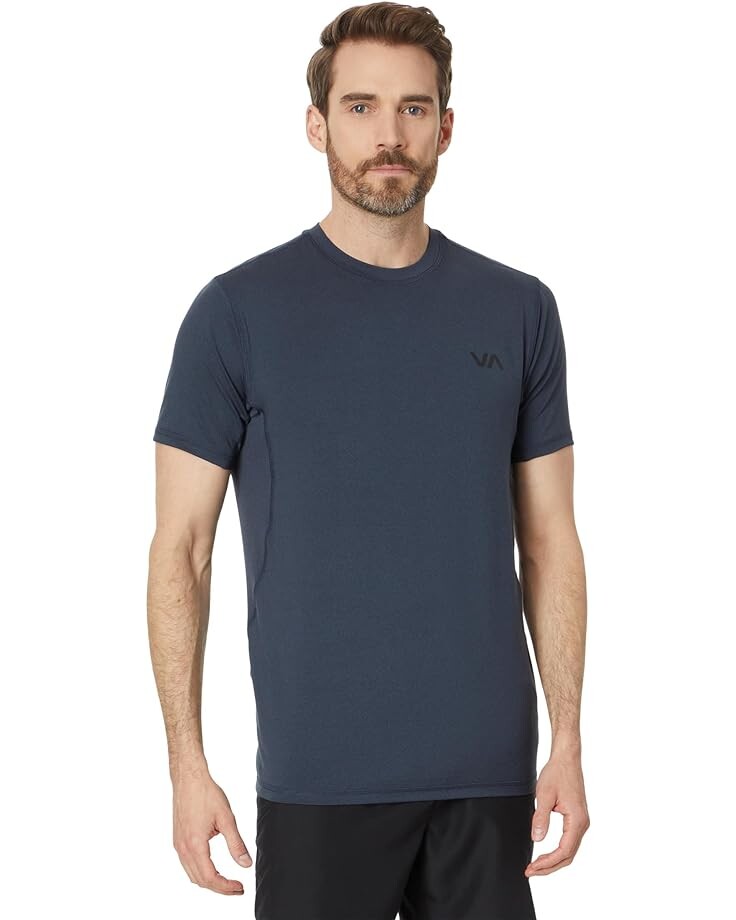 

Топ RVCA VA Sport Vent Short Sleeve, цвет Navy Heather