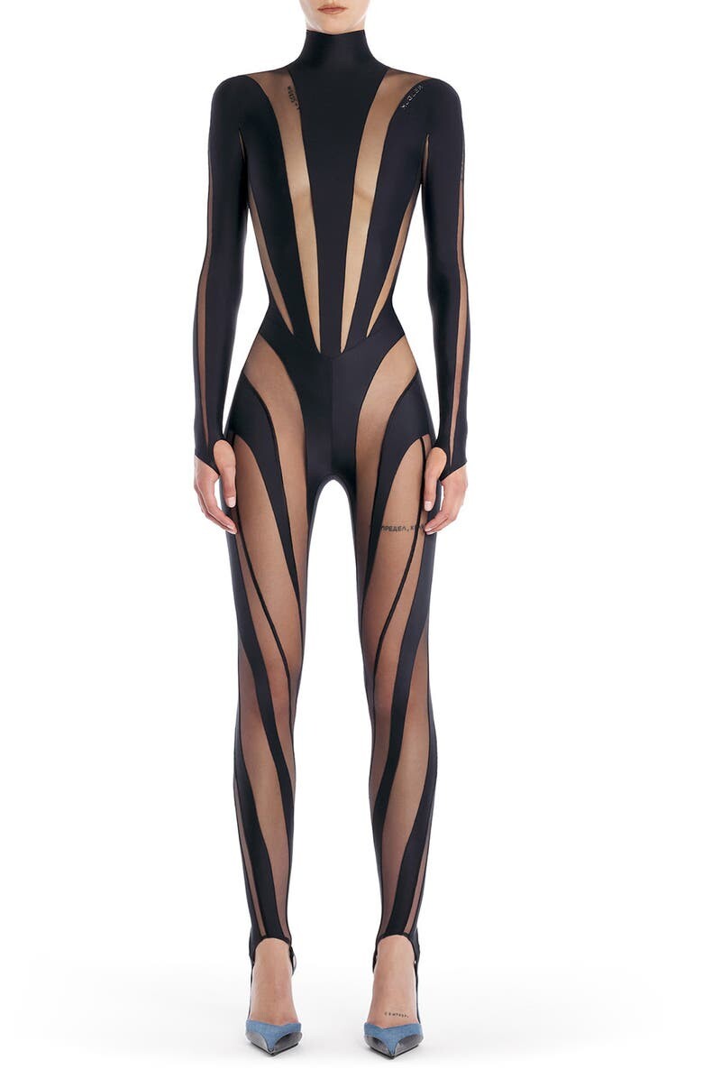 

Комбинезон со вставками Spiral Illusion MUGLER