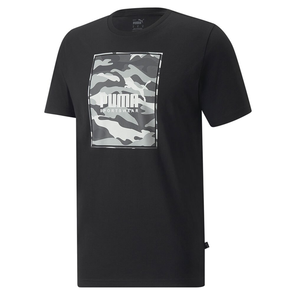 

Футболка Puma Box Logo Camo, черный
