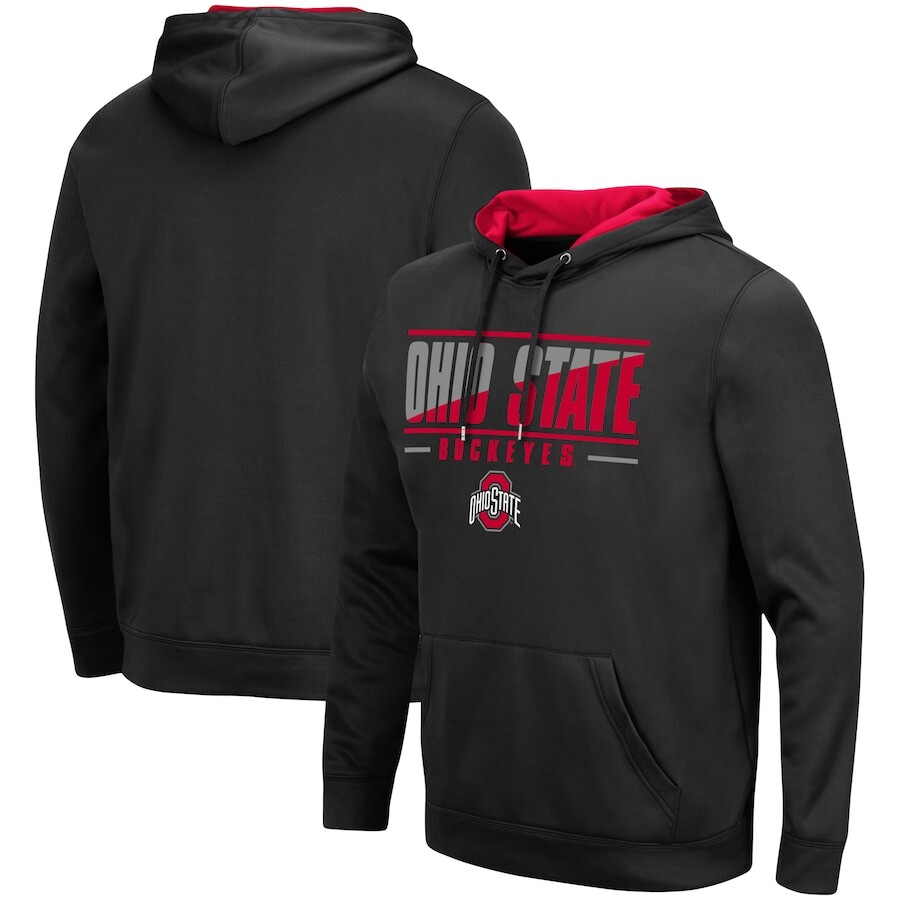 

Пуловер с капюшоном Colosseum Ohio State Buckeyes, черный