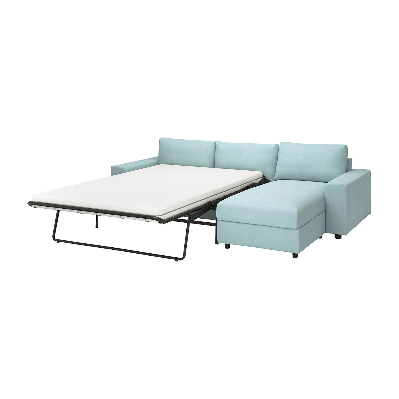 ВИМЛЕ 3-местный диван-кровать + диван, с широкими подлокотниками/Саксемара светло-синий VIMLE IKEA
