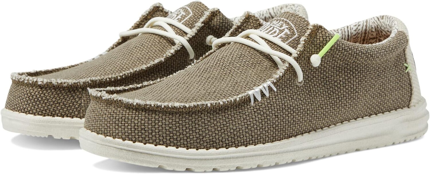

Кроссовки Wally Braided Slip-On Casual Shoes Hey Dude, цвет Fossil