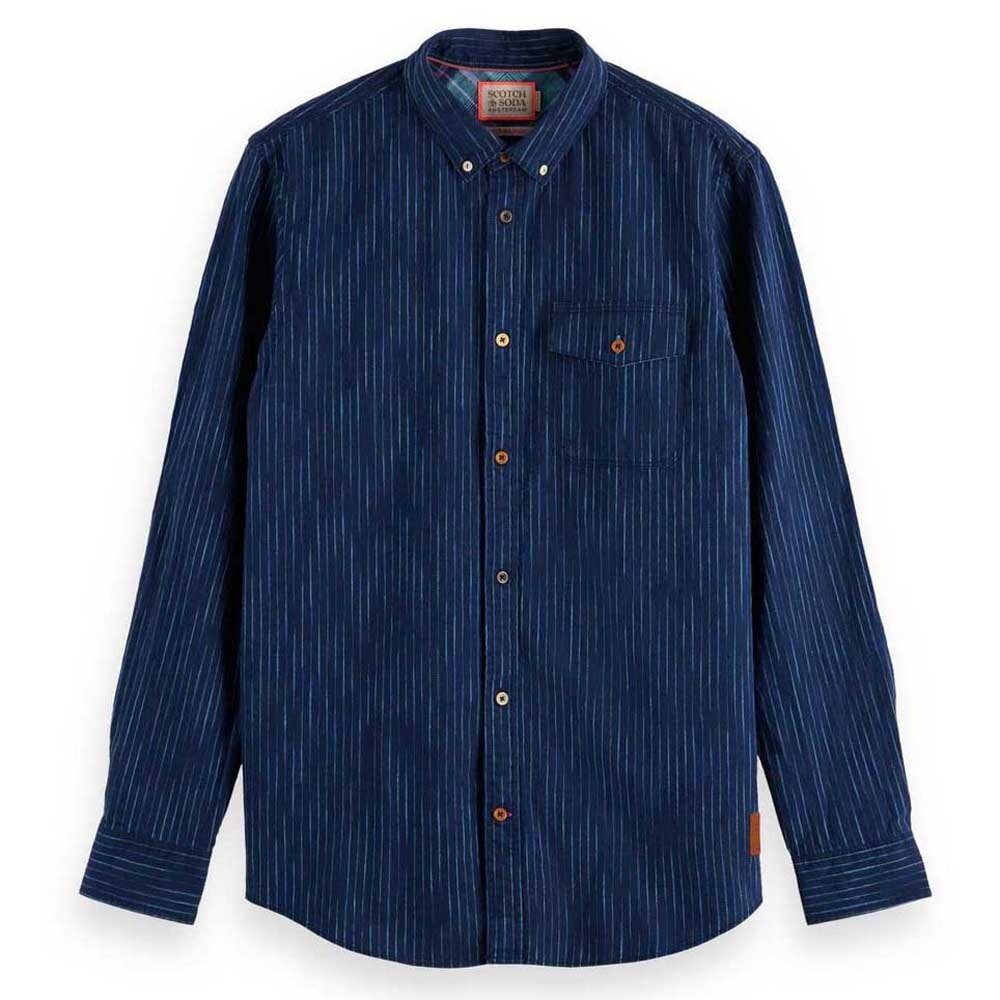

Рубашка с длинным рукавом Scotch & Soda Linen, синий